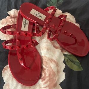 Valentino Garavani Rockstud Jelly Thong Sandals 36.5